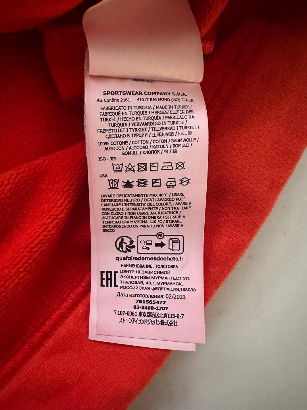 Stone Island Spell Out Crewneck Jumper