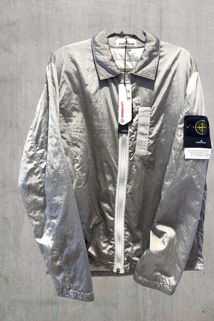 Nylon Metal In Econyl Jacket with Primaloft TC Grey Perla