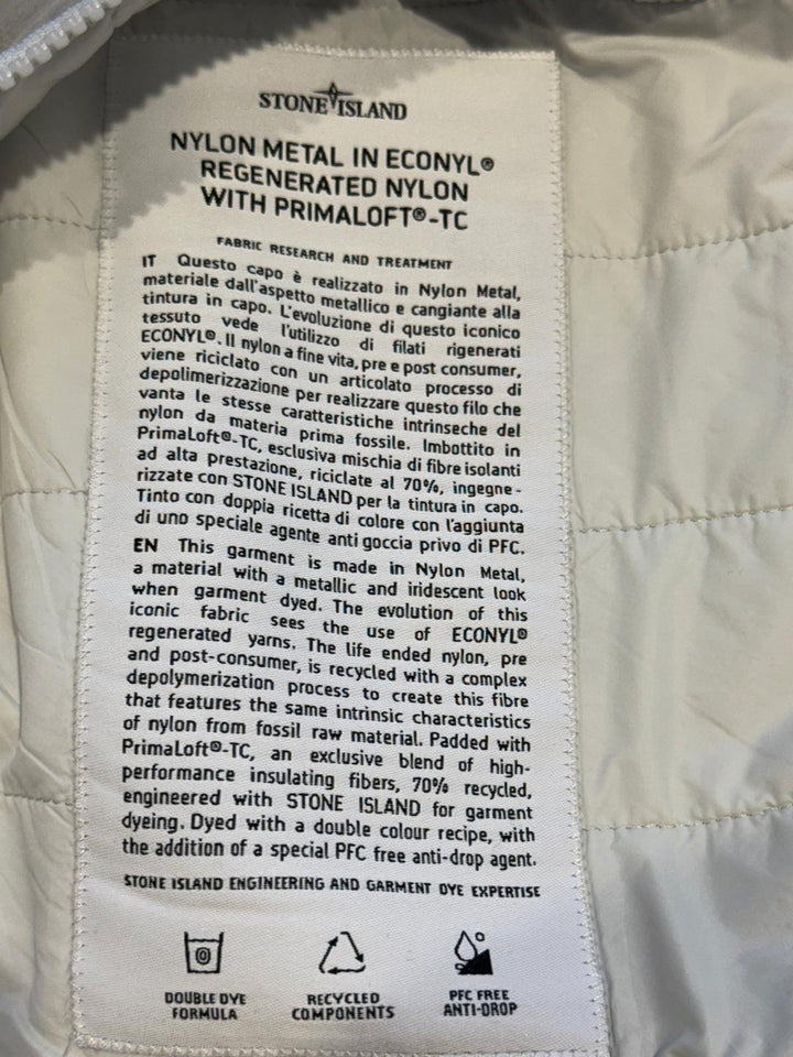 Nylon Metal In Econyl Jacket with Primaloft TC Grey Perla