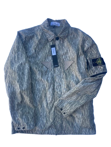 Reflective Rain Camo Overshirt Jacket