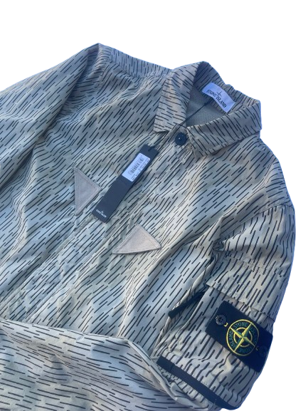 Reflective Rain Camo Overshirt Jacket