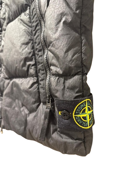 Garment Dyed Crinkle Reps NY Down Gilet - Packable Hood
