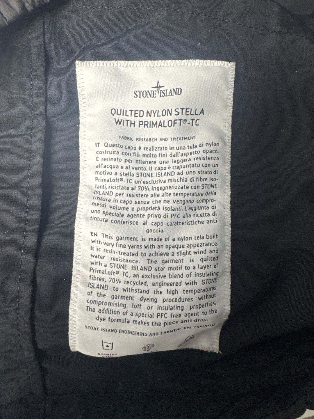 Stone Island Quilted Nylon Stella with PrimaLoft-TC Gilet
