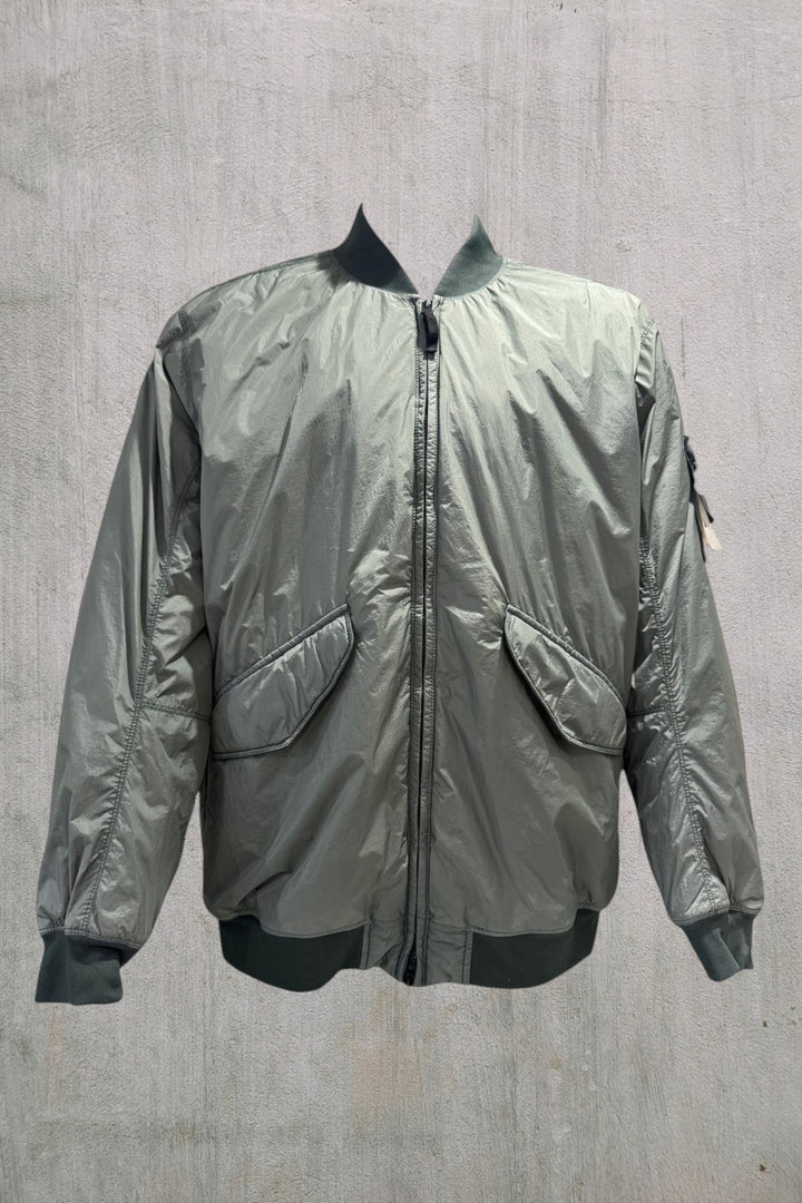 Garment Dyed Crinkle Reps Bomber Jacket R-NY with Primaloft - TC