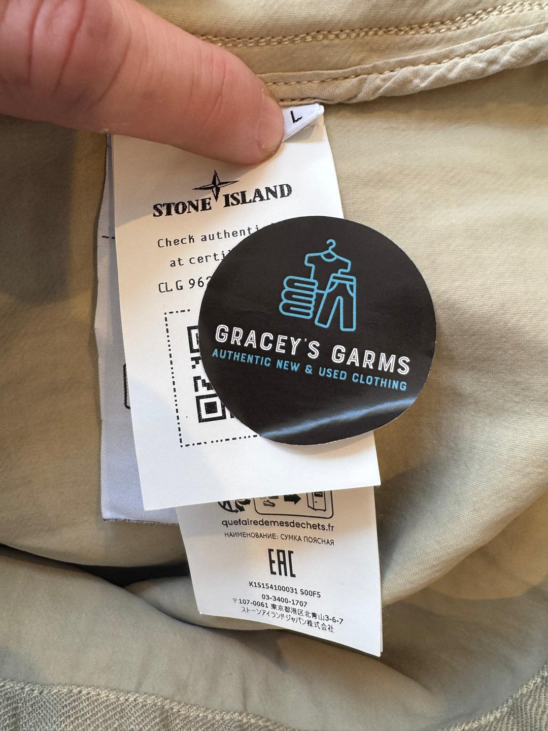 Stone Island Bonded Linen Ghost Jacket