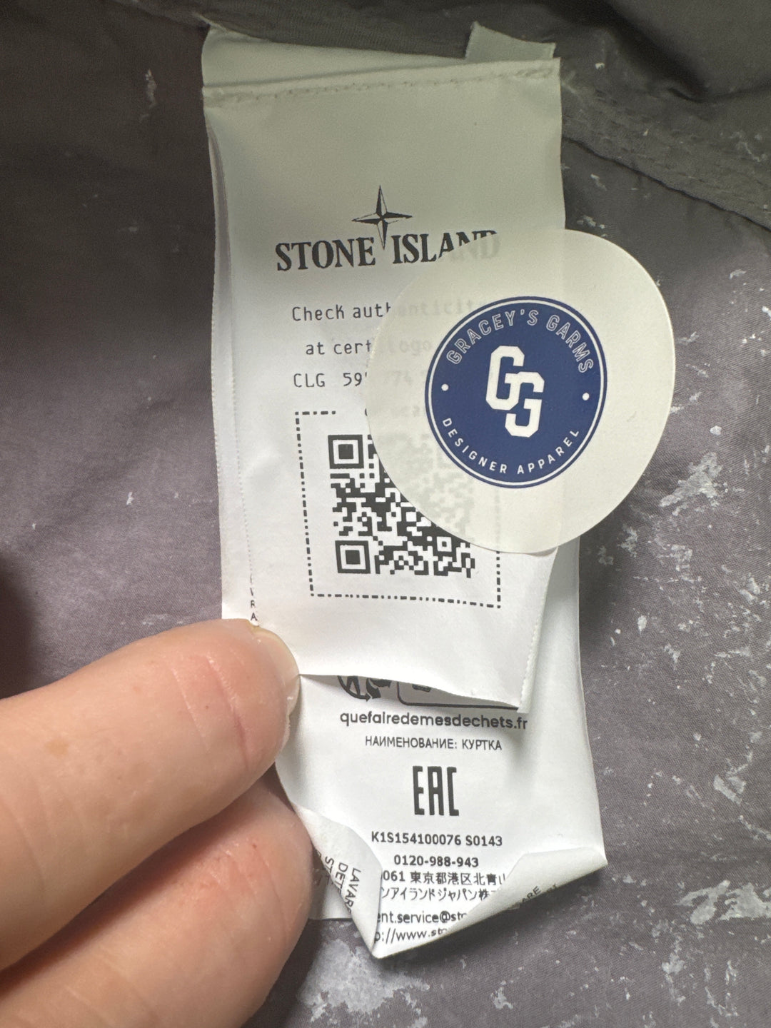 Stone Island White Pigment Paracadute Stretch-TC