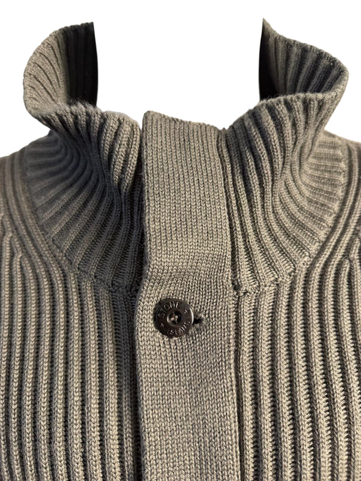 Stone Island Ribbed Knitted Full Zip