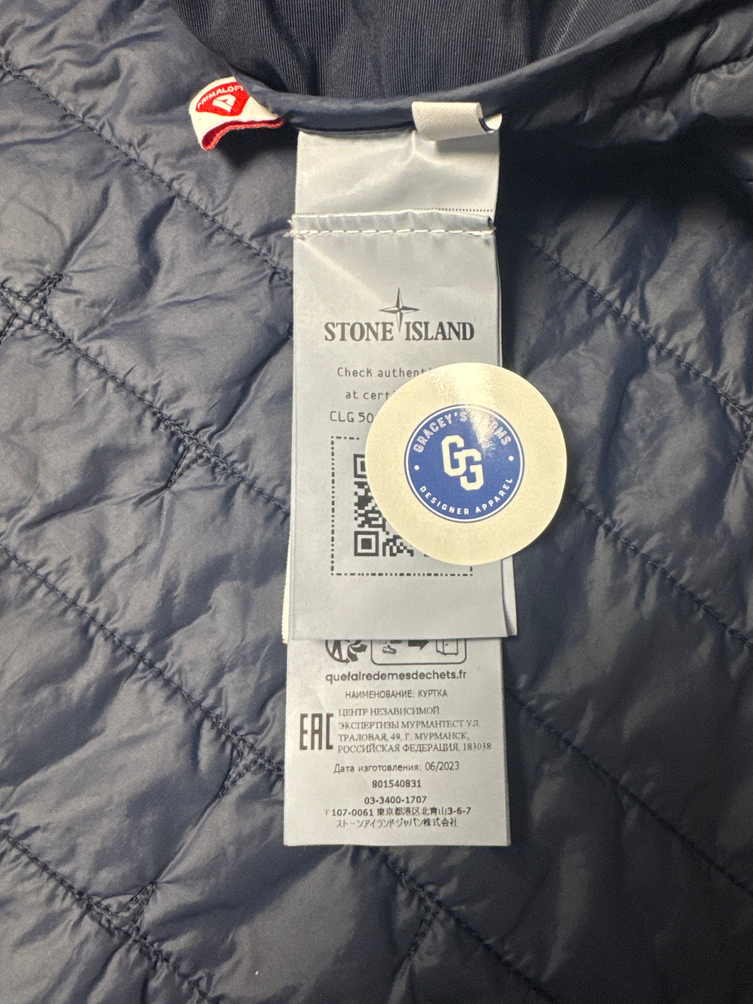 Stone Island Ultralight Nylon Quilted TC Jacket with Anti-Drop
