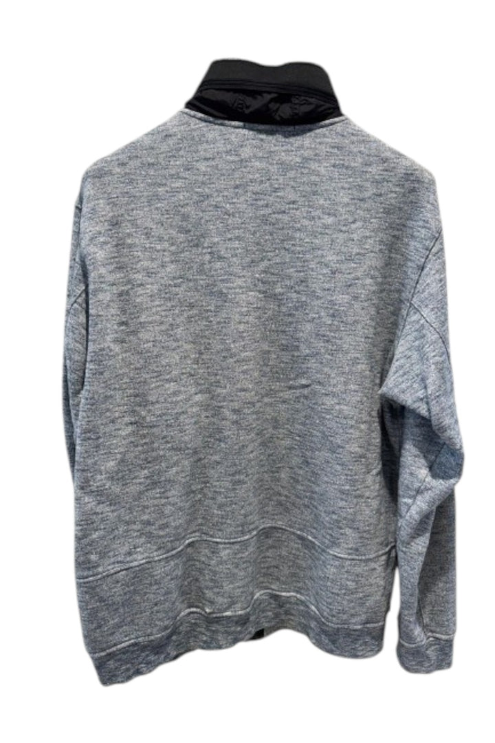 Stone Island Full Zip Marl Sweater with Packable Hood