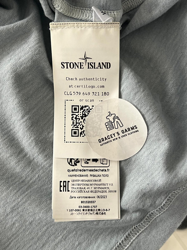 Stone Island Short Sleeve Cotton Jersey Polo Shirt