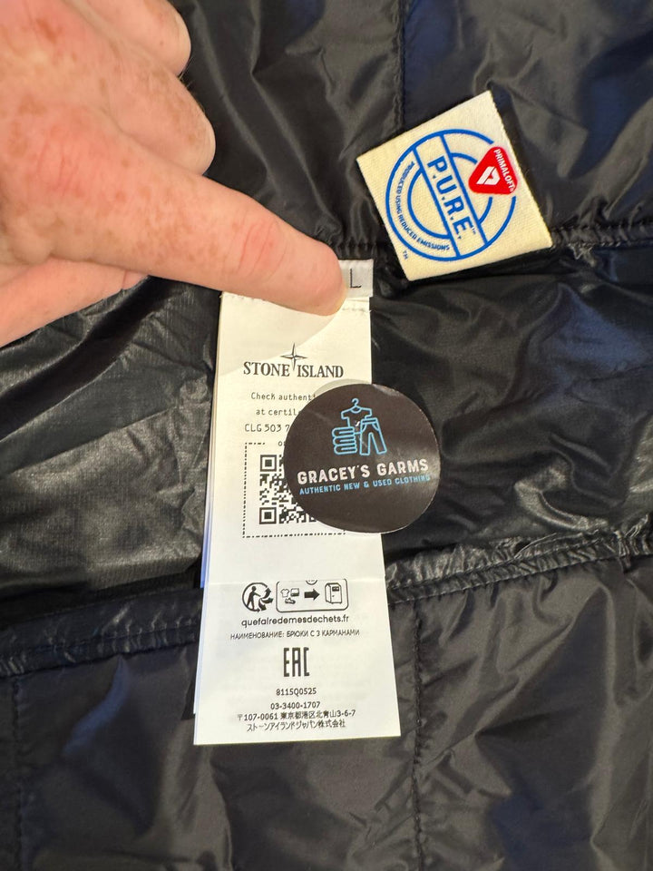 Stone Island Packable Pertex Quantum Flock Jacket With Primaloft