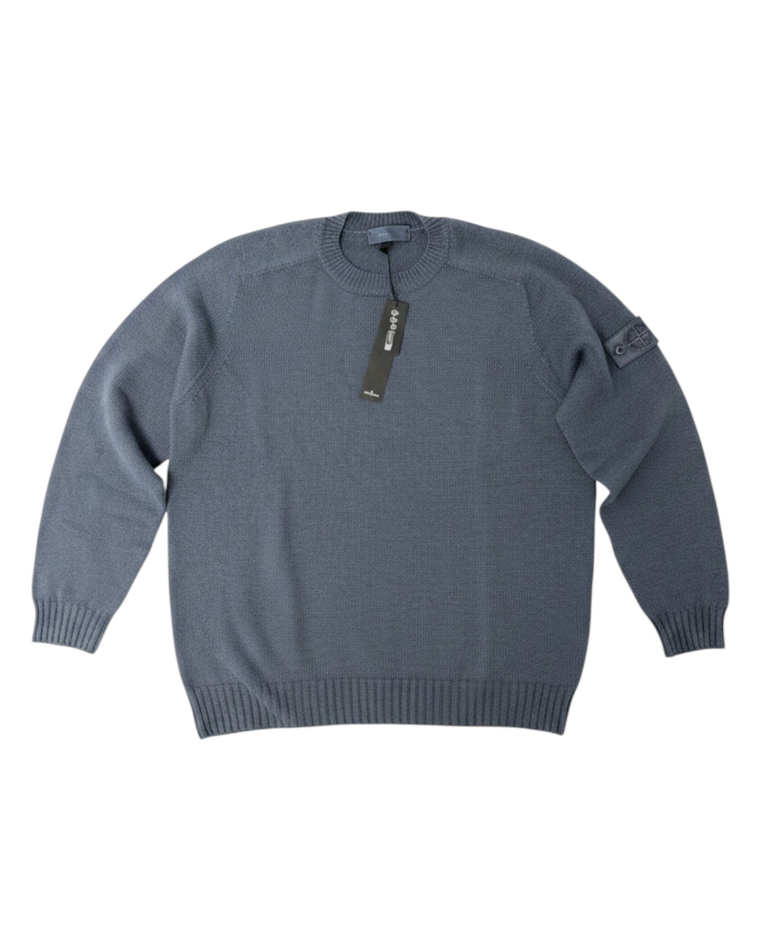 Stone Island Slate Blue Stone Island Cashmere S.I. Ghost Loose-Fit Crewneck Jumper — other
