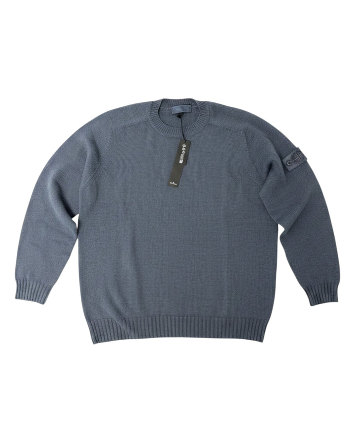 Stone Island Slate Blue Stone Island Cashmere S.I. Ghost Loose-Fit Crewneck Jumper — other