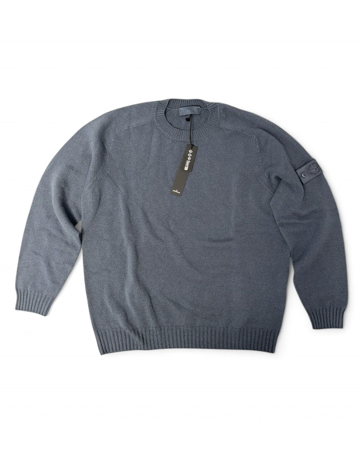 Stone Island Slate Blue Stone Island Cashmere S.I. Ghost Loose-Fit Crewneck Jumper — other