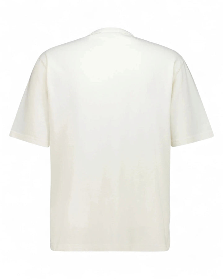 Stone Island Ivory Stone Island Marina Print Cotton Jersey T-Shirt — Oversized Fit — front