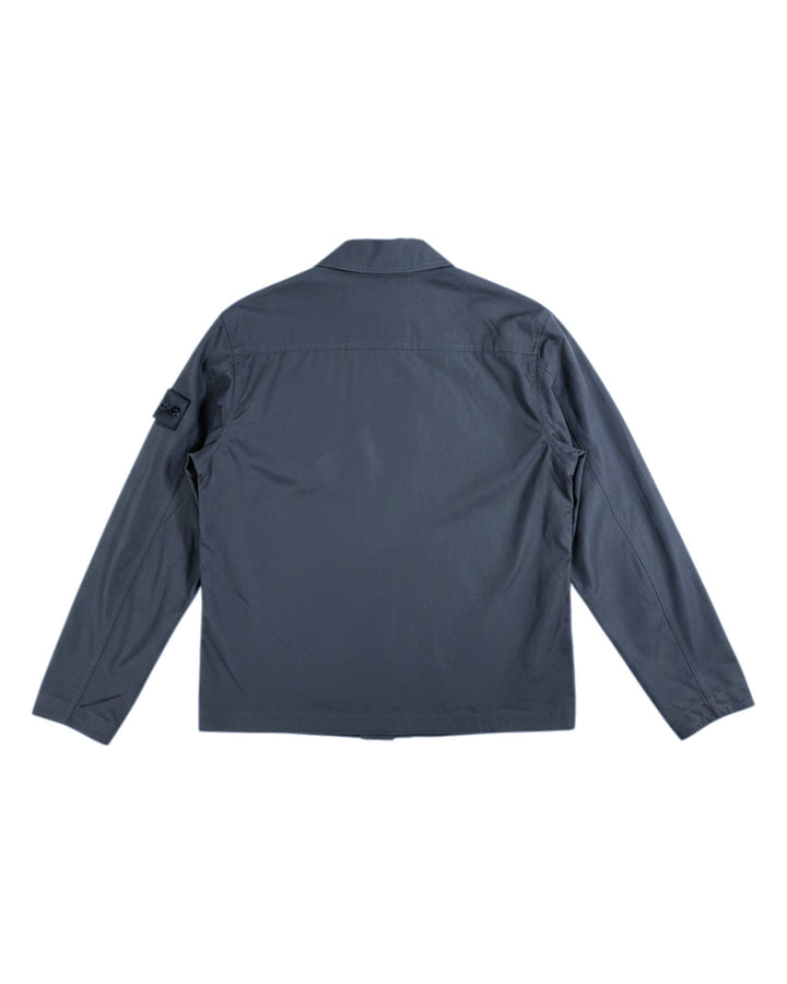 Stone Island Slate Blue Stone Island All-Weather Cotton Canvas Ghost Piece Overshirt — other