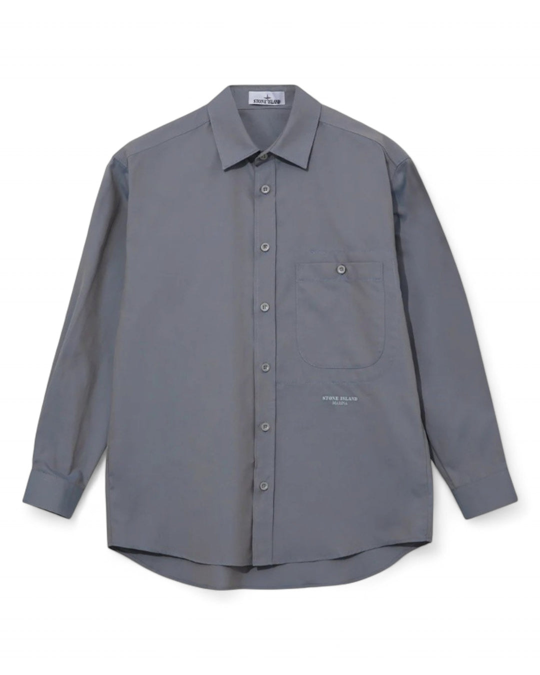 Stone Island Blue Stone Island Marina Oxford Cotton Overshirt — other