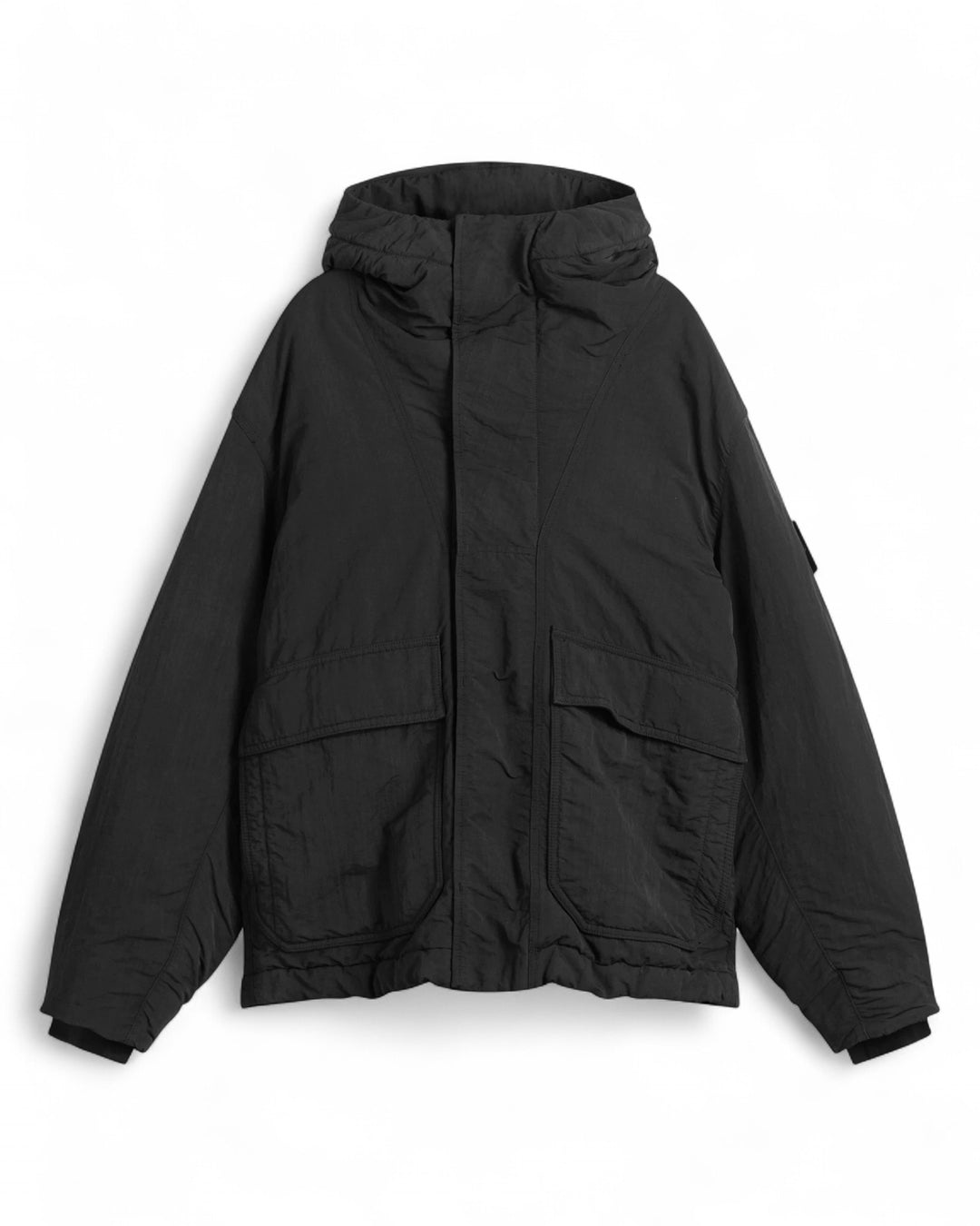 Stone Island Black Stone Island Naslan-TC Corrosion Treatment Parka — front