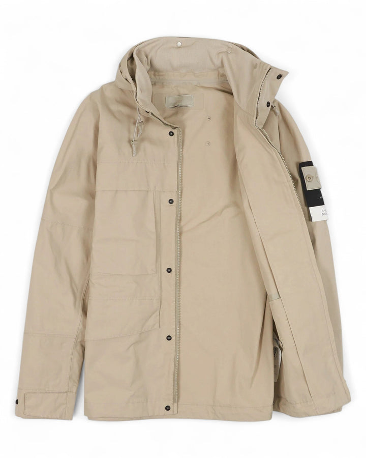 Stone Island Begie Stone Island Ghost Piece O-Ventile Field Jacket — front