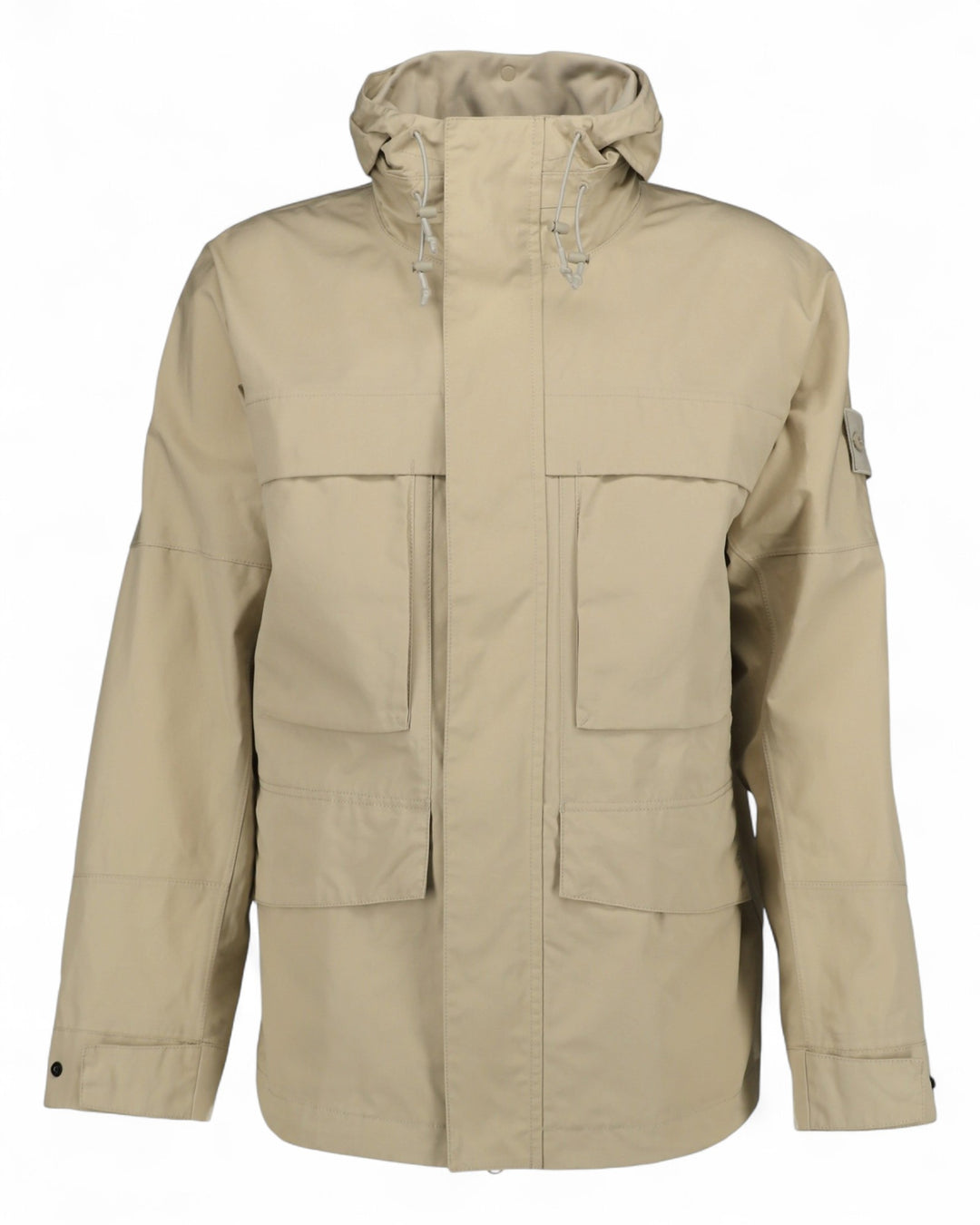 Stone Island Begie Stone Island Ghost Piece O-Ventile Field Jacket — front
