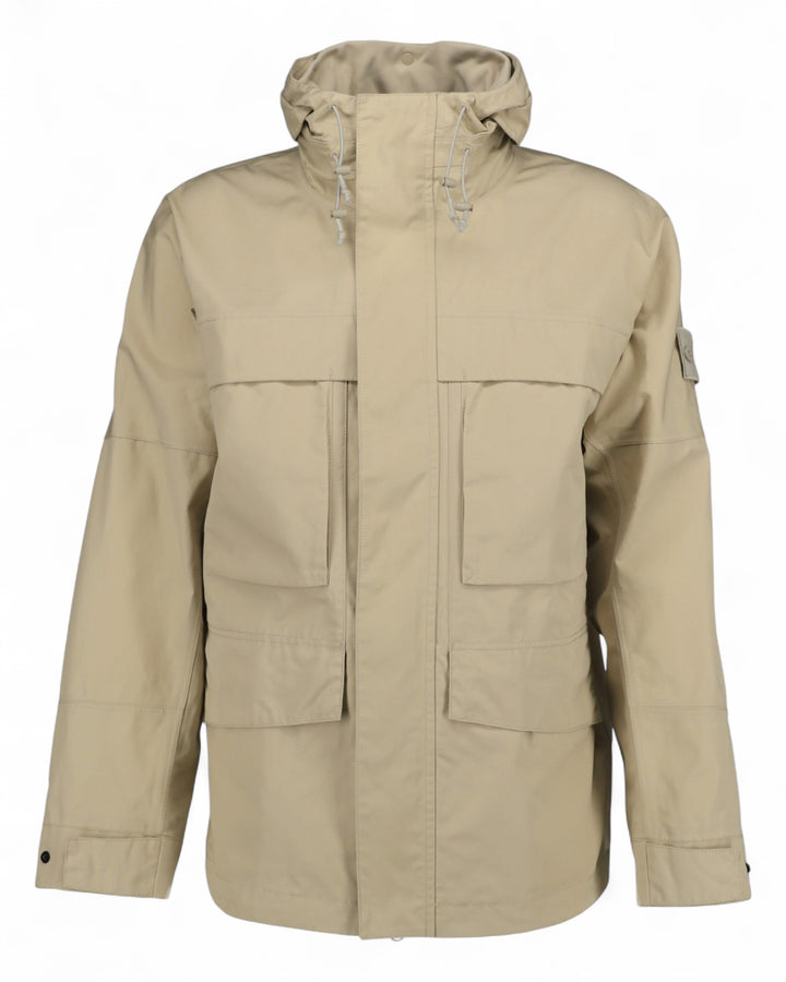 Stone Island Begie Stone Island Ghost Piece O-Ventile Field Jacket — front