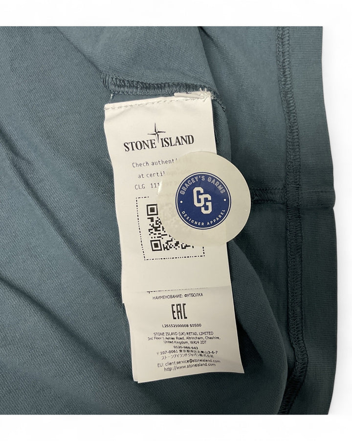 Stone Island Steel Blue Stone Island Organic Cotton Jersey — other