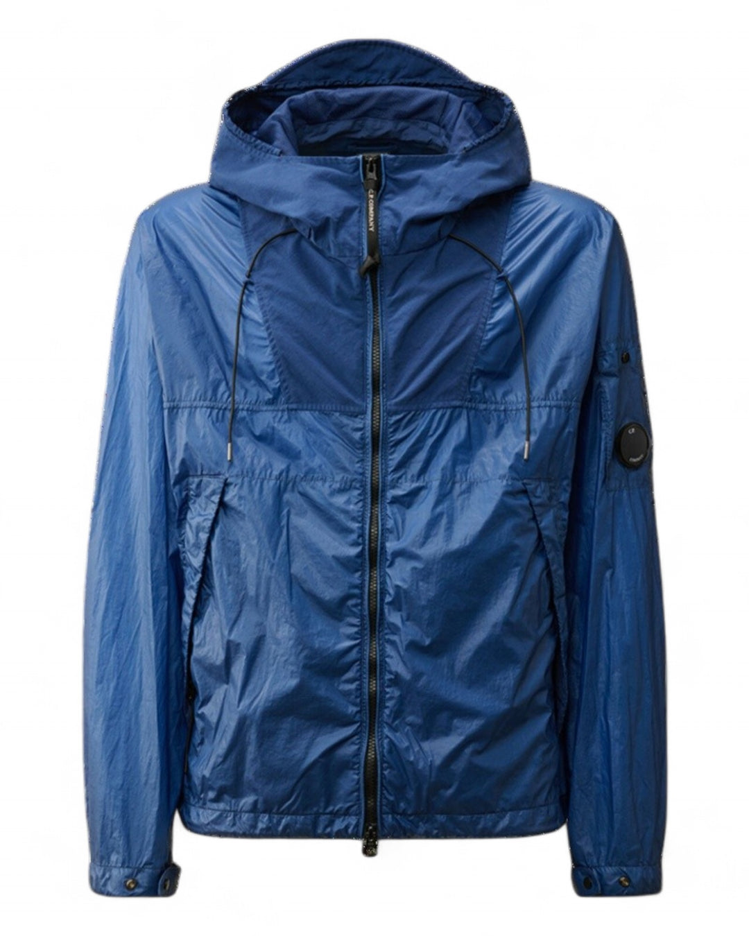 C.P. Company Blue C.P. Company CS II Mixed Hooded Lens Jacket — front
