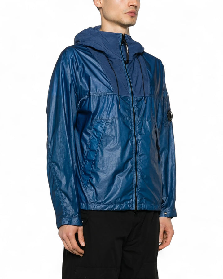 C.P. Company Blue C.P. Company CS II Mixed Hooded Lens Jacket — front