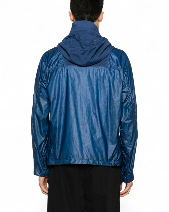 C.P. Company Blue C.P. Company CS II Mixed Hooded Lens Jacket — front