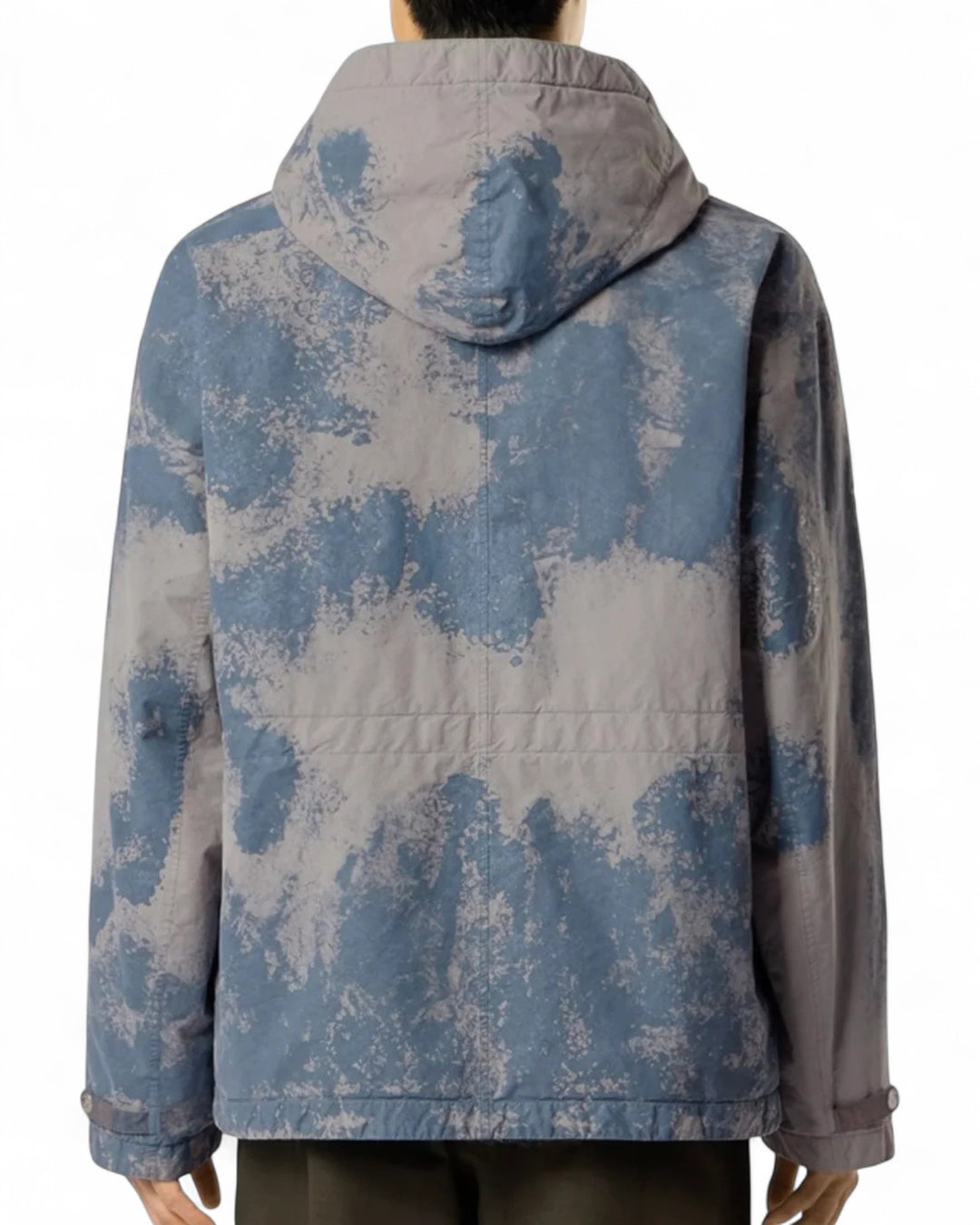 Stone Island Grey Stone Island Hand Painted David Light-TC Padded Short Parka — front