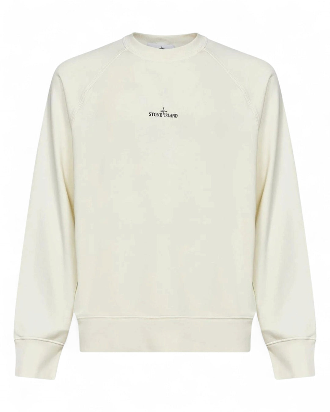 Stone Island Ivory Stone Island Oversized-fit crewneck sweatshirt with 'Desert' print cotton fleece — front
