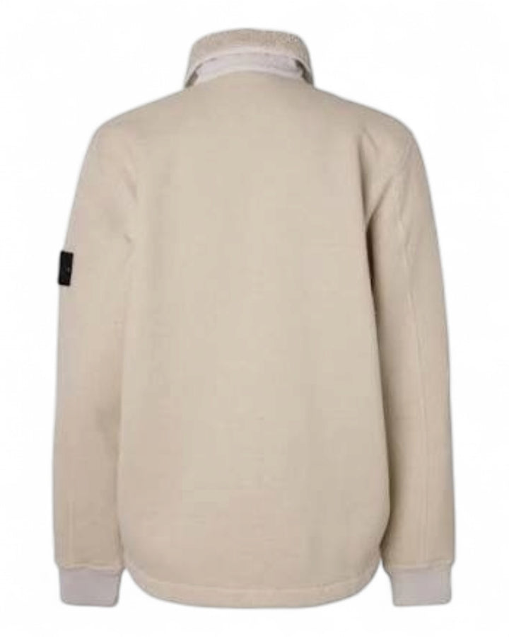 Stone Island Beige Stone Island Plated Terry Fleece Track Top — front
