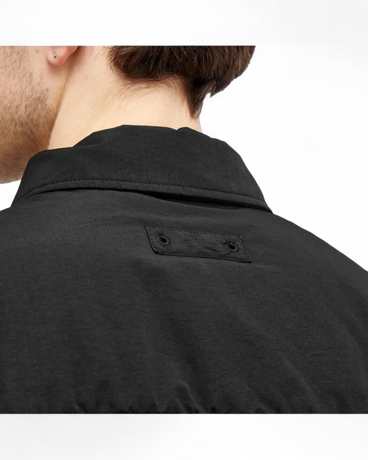Stone Island Black Stone Island Quilted Padded Coach Jacket with Anti-Drop Ultralight Nylon Quilted TC — front