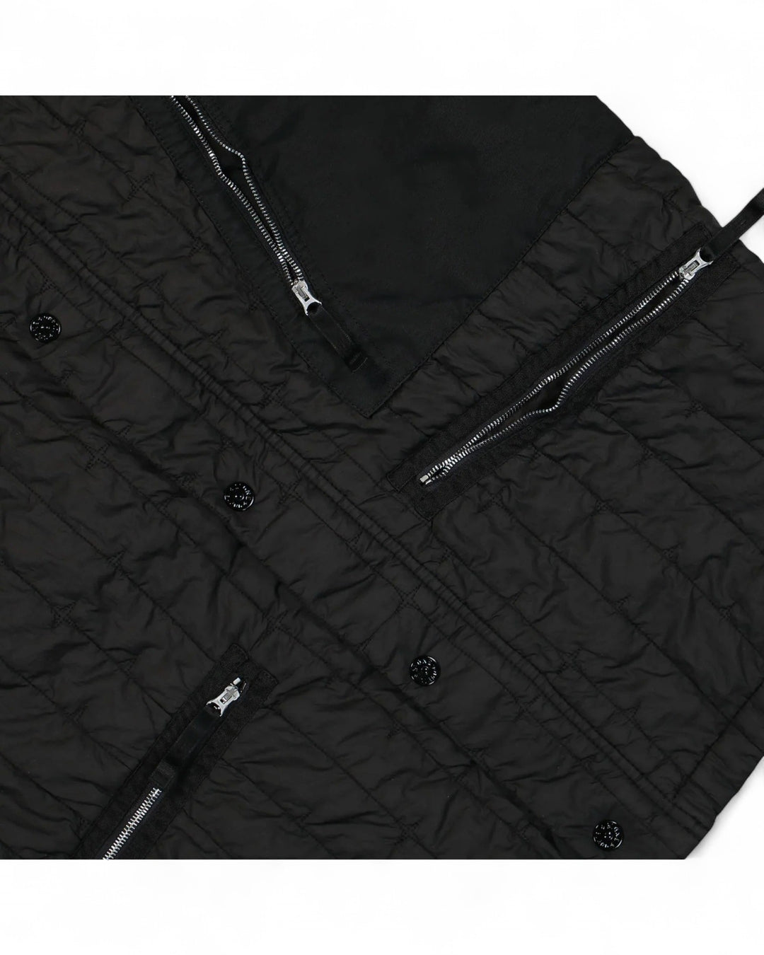 Stone Island Black Stone Island Quilted Nylon Stella with PrimaLoft-TC Gilet — front