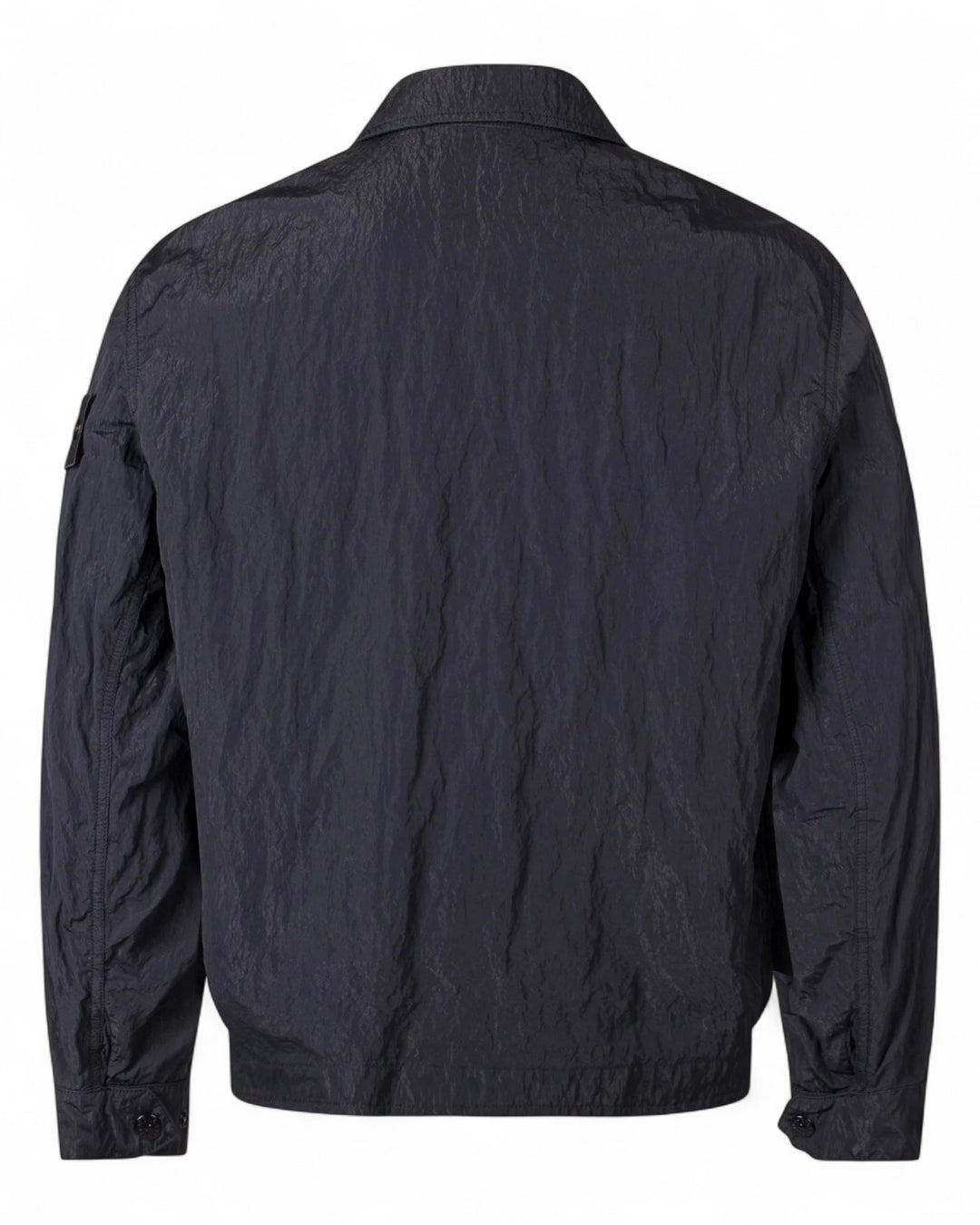 Stone Island Black Stone Island Warp Rib Nylon-TC Coach Jacket — front