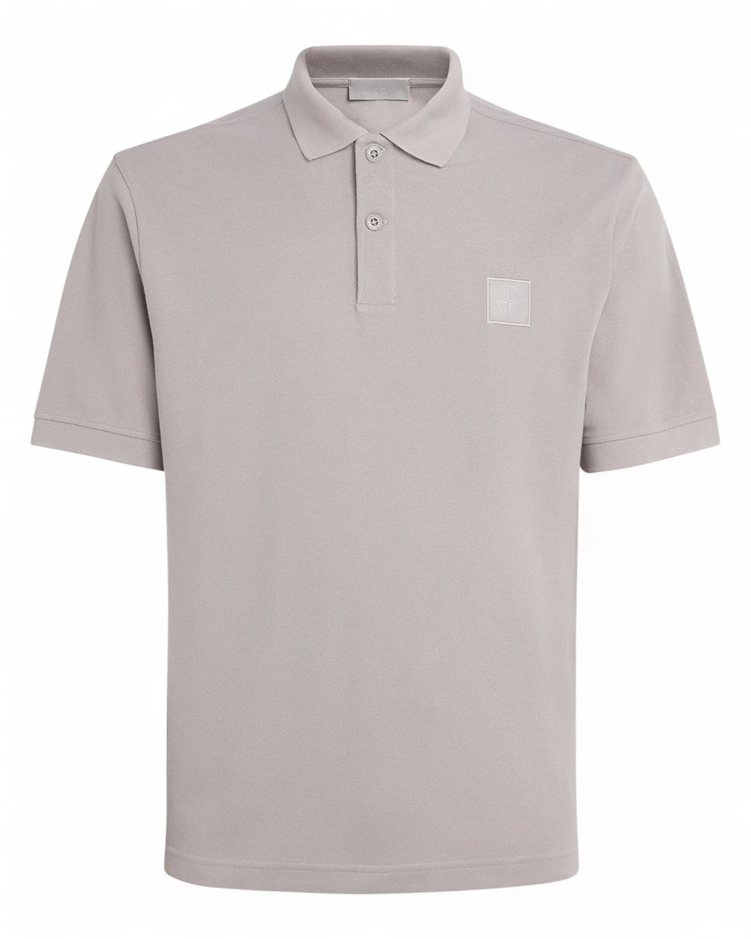 Stone Island Dust Stone Island Ghost Organic Cotton Jersey Crepe Polo Shirt — front
