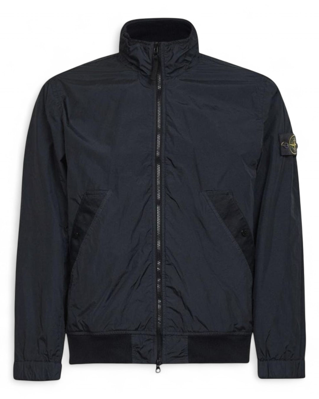Stone Island Navy Stone Island Garment Dyed Crinkle Reps NY Jacket — front