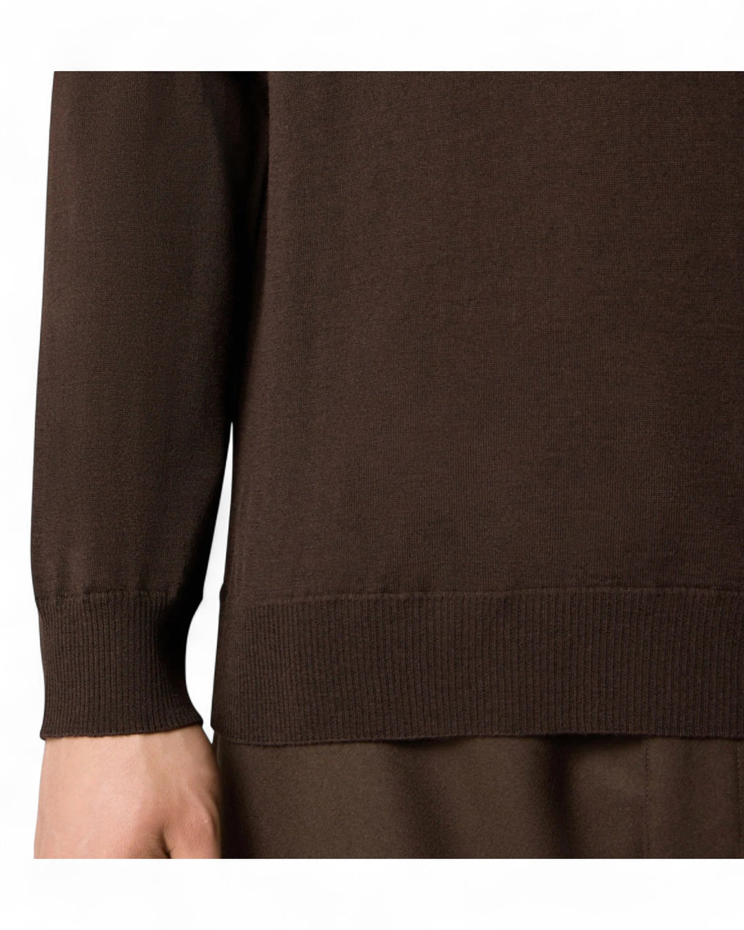 Stone Island Navy Stone Island Light Pure RWS Wool S.I. Ghost Crewneck Jumper HAS BROWN ON IT TOO — front