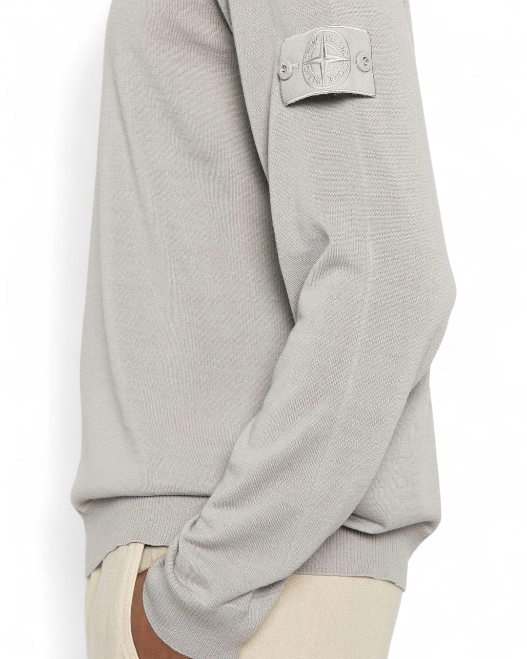 Stone Island Dust Stone Island Light Pure RWS Wool S.I. Ghost Regular-fit Roll neck Jumper with Ribbed Trims CHECK RIGHT COLOUR AND PHOTOS — front