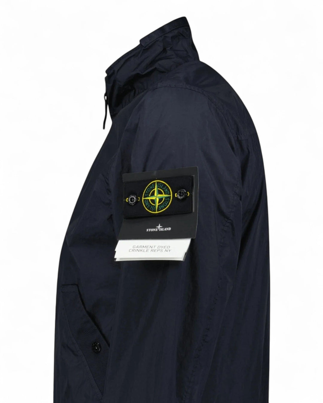 Stone Island Navy Stone Island Garment Dyed Crinkle Reps NY Jacket — front
