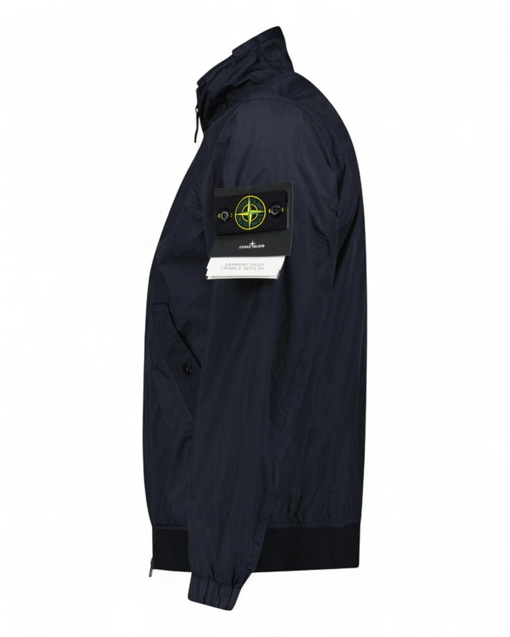 Stone Island Navy Stone Island Garment Dyed Crinkle Reps NY Jacket — front