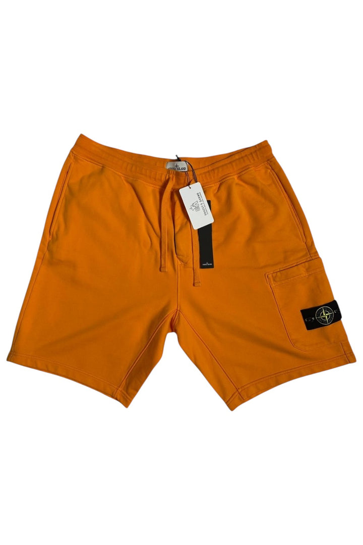 Stone Island Cotton Fleece Cargo Bermuda Shorts