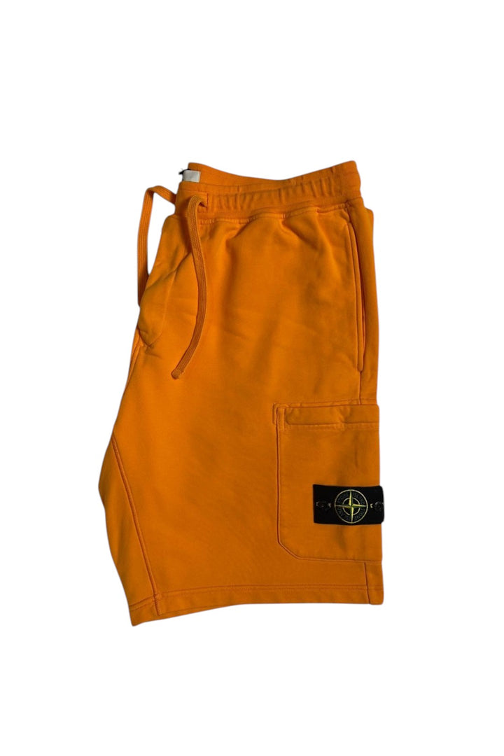 Stone Island Cotton Fleece Cargo Bermuda Shorts