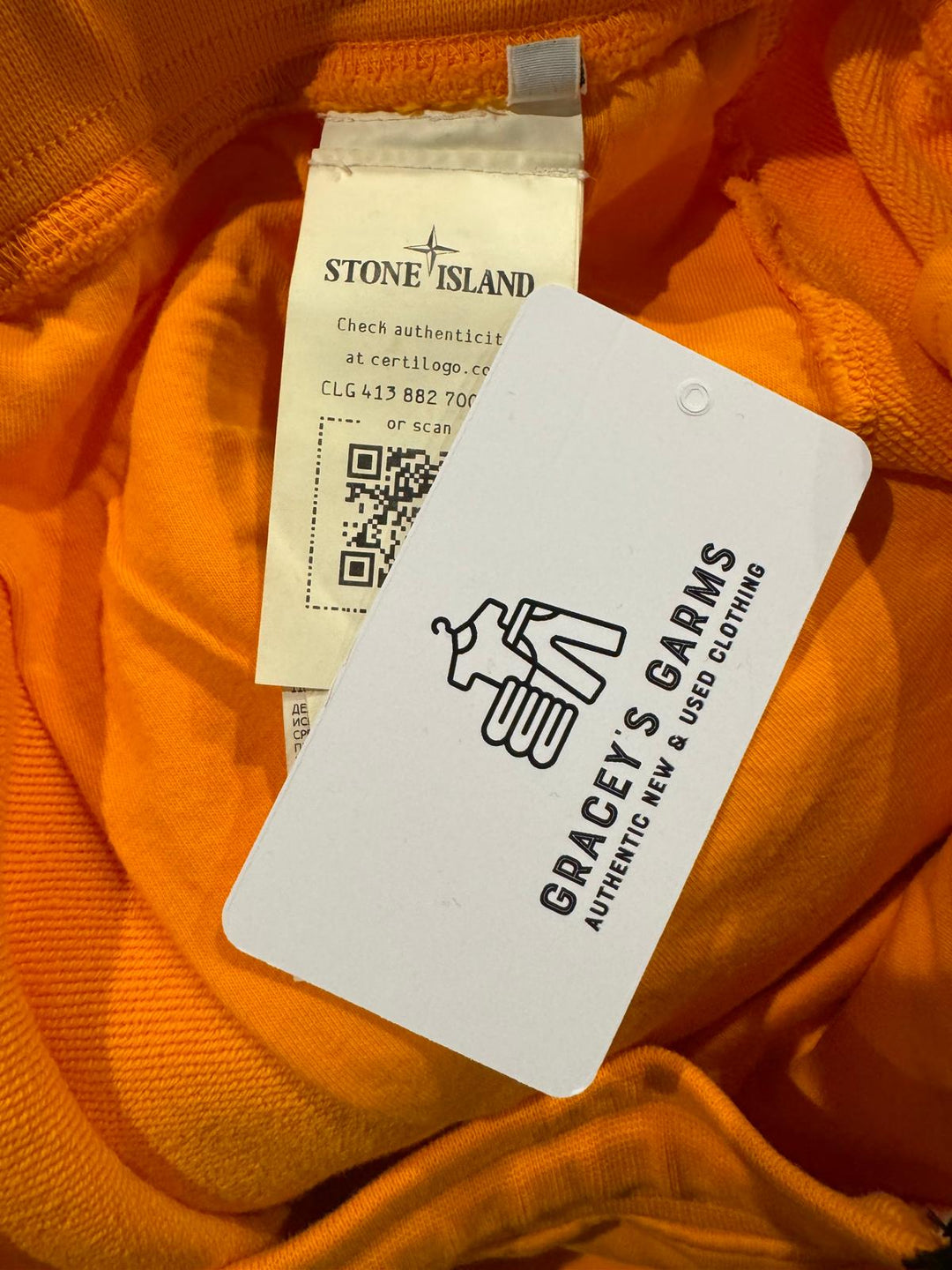 Stone Island Cotton Fleece Cargo Bermuda Shorts