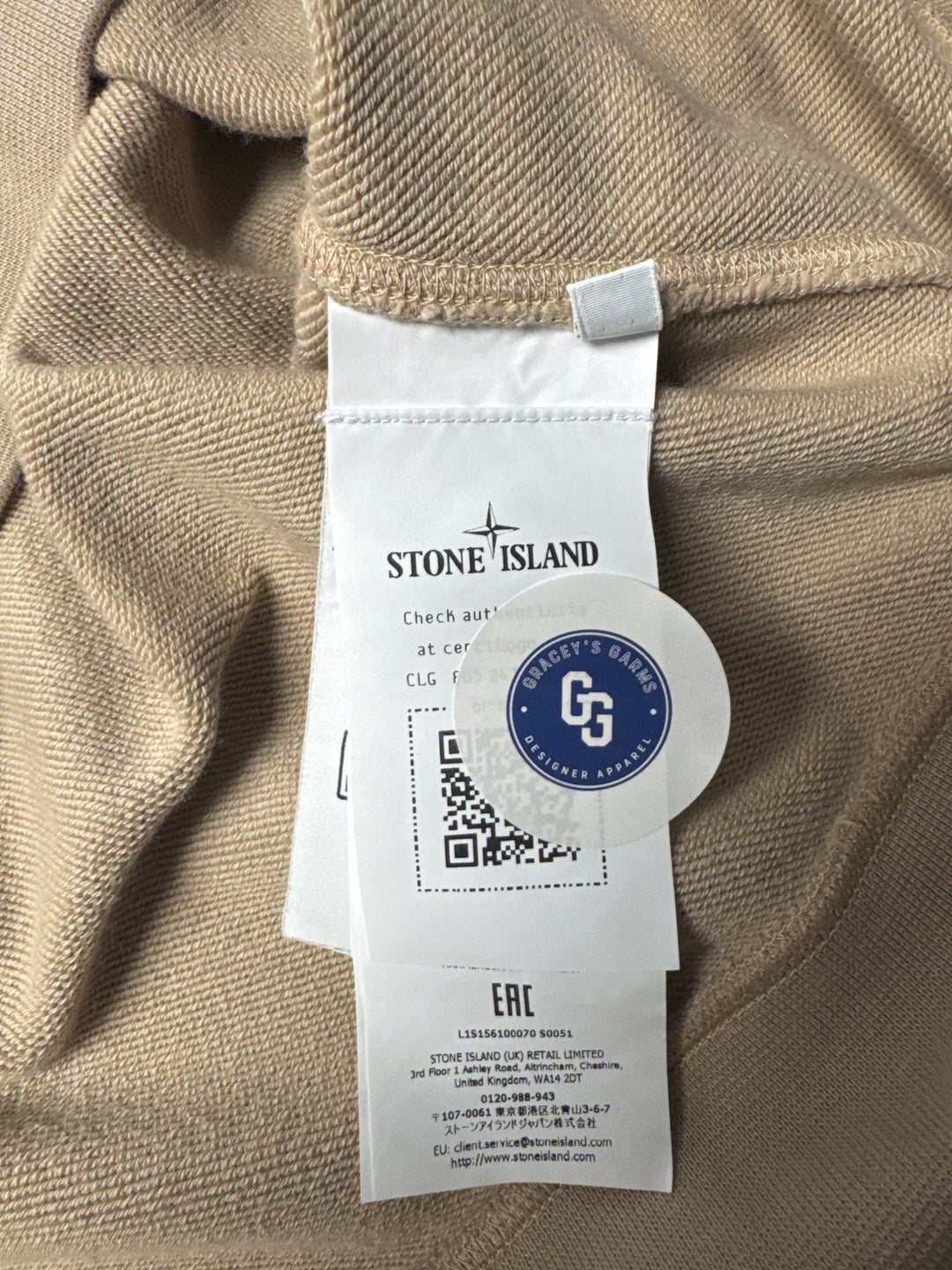 Stone Island Organic Cotton Fleece Half Zip Sweatshirt