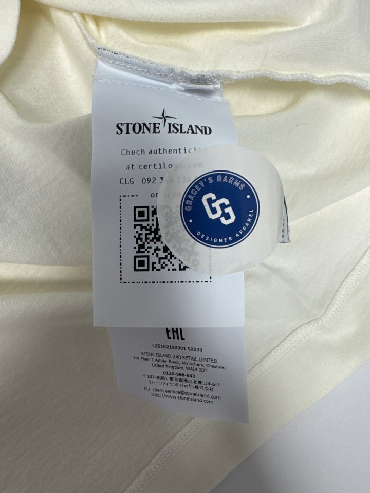Stone Island Regular-fit T-shirt with 'Vertical Placement' print Organic Cotton Jersey