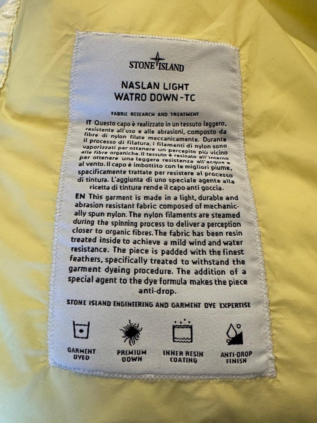 Stone Island Naslan Light Watro Down-TC Gilet