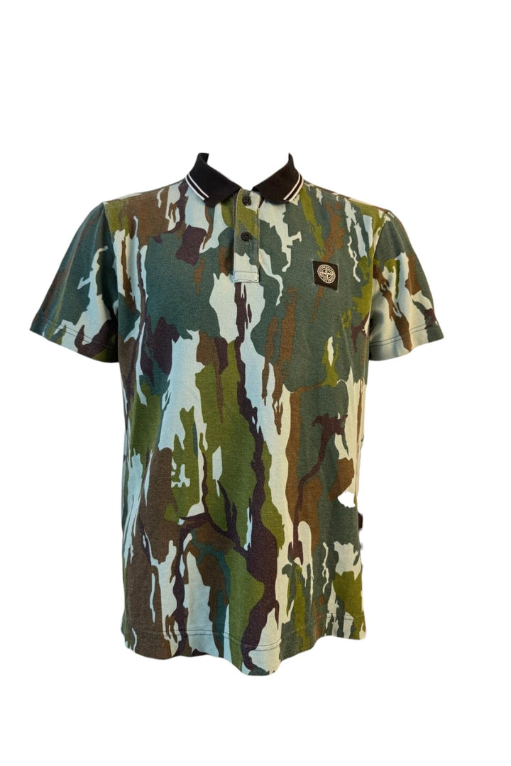 Stone Island Flowing Camo Polo
