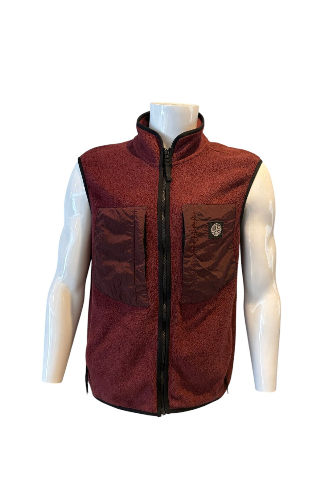 Stone Island Patch Logo Fleece Gilet