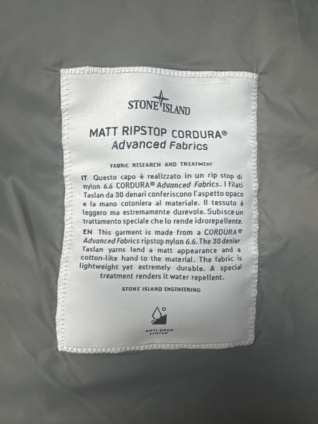 Stone Island Matt Ripstop Cordura Down Jacket